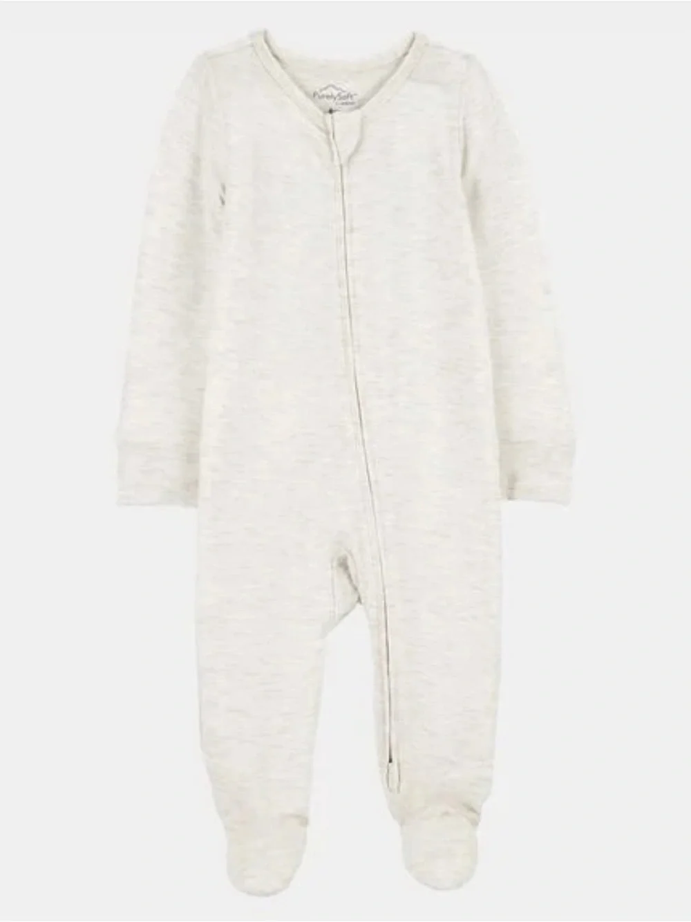 Carter's Cream Footed Baby One-Piece Zipper Romper 18m